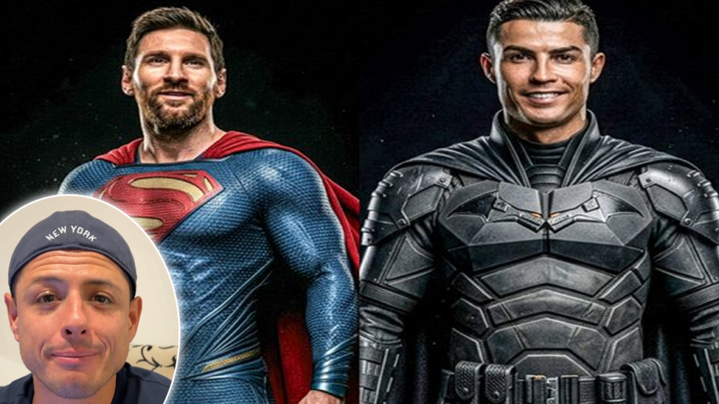 Se acaban al Chicharito Hernández por decir que Messi es Superman y Cristiano, Batman