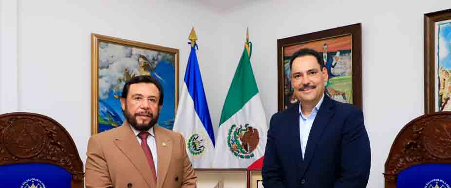 Vicepresidente Ulloa con  se reúne con senador de México para conocer éxito de la seguridad salvadoreña