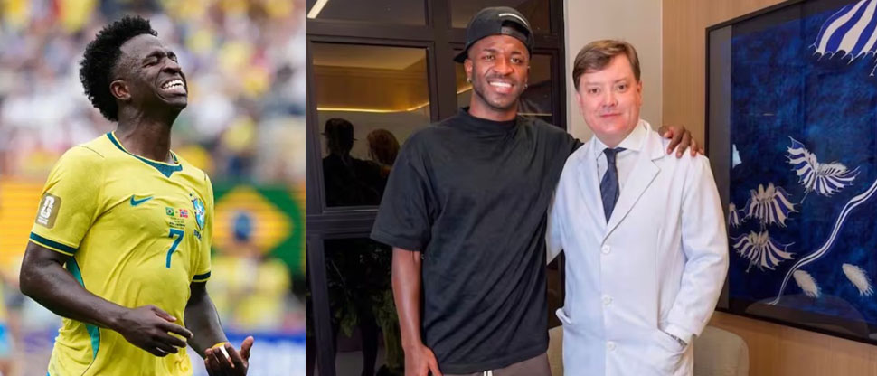 Vinícius Jr. sorprende con radical cambio de imagen tras cirugía estética