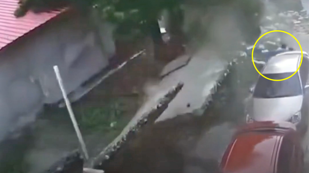 Nuevo video de los terremotos en Venezuela muestra como una pareja se salva milagrosamente