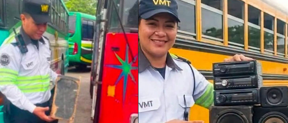 VMT mantiene operativos y sigue retirando equipos de sonido en buses y microbuses