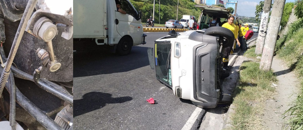 Accidente de tránsito deja una persona lesionada en San Salvador