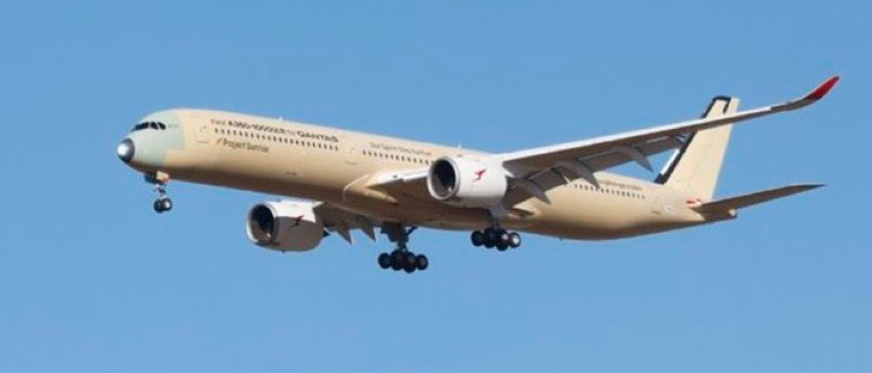 Un avión Airbus de Qantas completa el vuelo más largo sin escalas de 24 horas