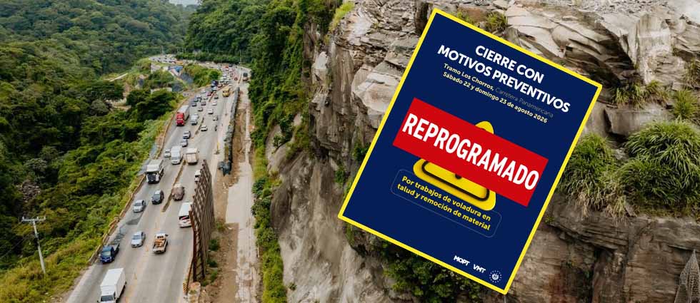 ¡Urgente! Reprograman cierre en Los Chorros previsto para este 22 y 23 de agosto