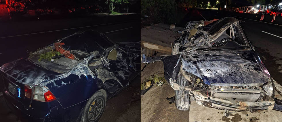 Automovilista se accidenta y huye en motocicleta sobre la carretera al puerto de La Libertad