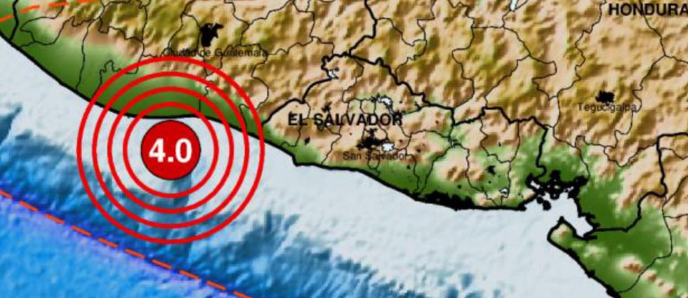 Sismo con epicentro en Guatemala sacude parte de El Salvador esta mañana de lunes