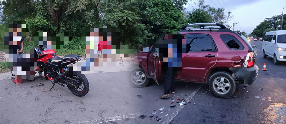 Mujer sufre múltiples lesiones tras choque en la Troncal del Norte