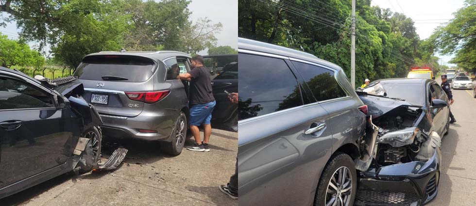Varias personas presentan crisis nerviosa tras choque sobre la carretera Litoral