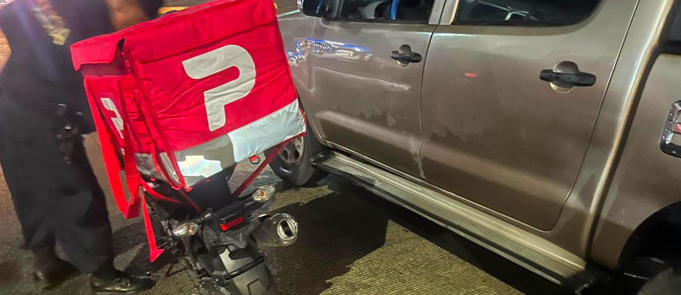 Joven sufre múltiples lesiones tras fuerte choque en la Troncal del Norte
