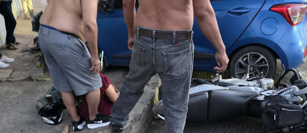 Reportan lesionados tras fuerte choque en Sonsonate