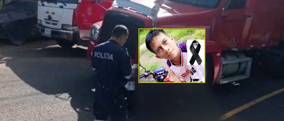 Identifican a motociclista que falleció al chocar contra una rastra en Usulután