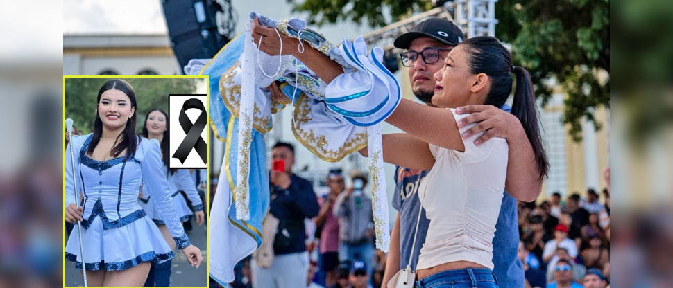 Autoridades rinden homenaje a cachiporrista que fue parte de la banda Bicentenario