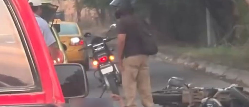 Motociclista resulta lesionado tras accidentarse en San Miguel