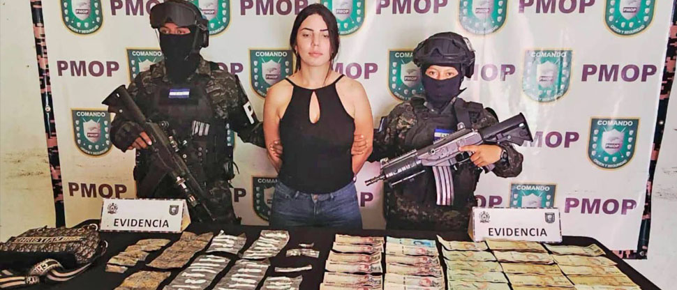Capturan en Honduras a la “Muñeca de la mafia”, pandillera que se dedicaba al narcotráfico