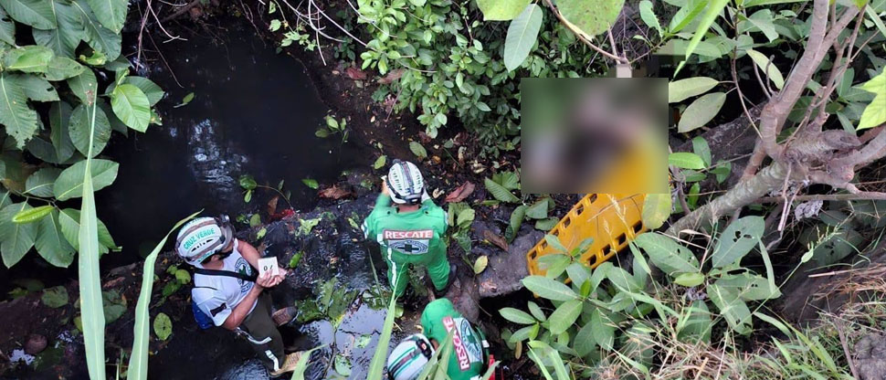 Motociclista pierde la vida al caer a un barranco en carretera hacia ingenio La Cabaña