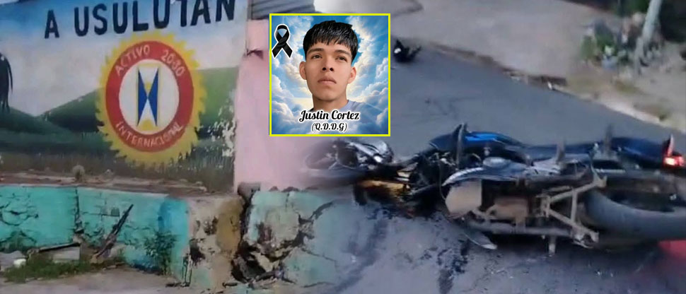 Identifican a joven motociclista que falleció al chocar contra un muro de vivienda en Usulután