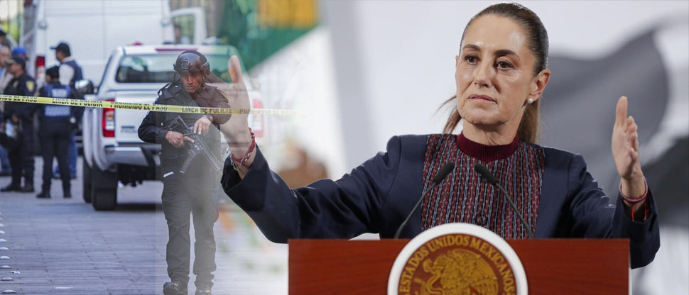 Presidenta Claudia Sheinbaum propone una meta de 40 homicidios diarios en México