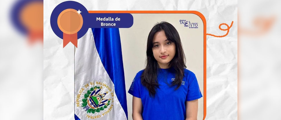 Joven salvadoreña conquista el bronce en la Olimpiada de Matemática Centroamericana y del Caribe