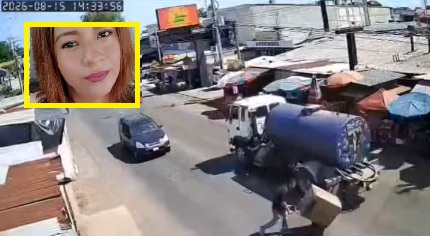 Ella era Carmen, motociclista fallecida después que la atropelló una pipa en San Francisco Menéndez