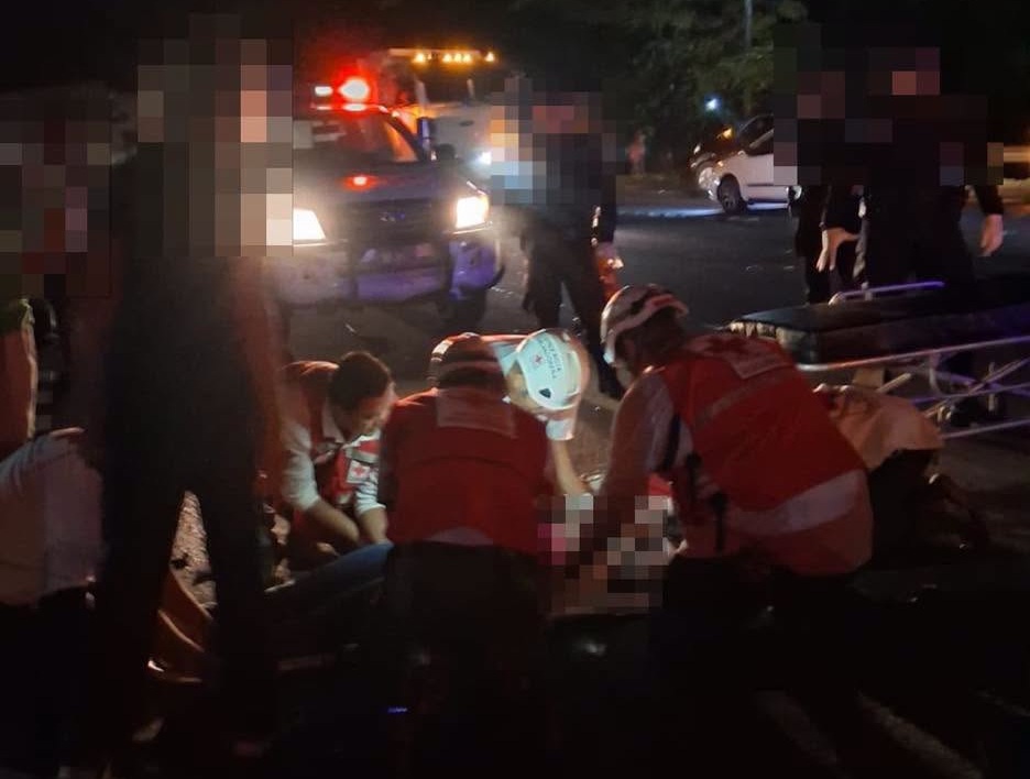 Motociclista y su acompañante resultan lesionados en accidente de tránsito en Lolotique, San Miguel