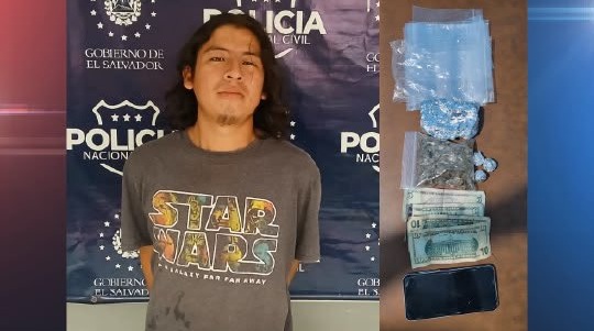 Cae distribuidor de sustancias ilegales en Nahuizalco, Sonsonate
