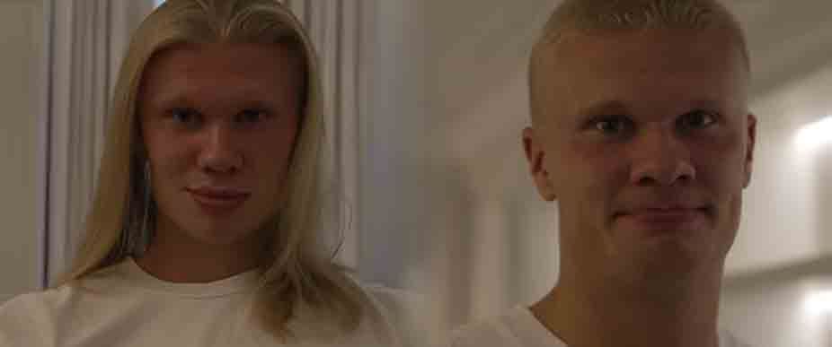 Erling Haaland se viraliza tras radical cambio de look