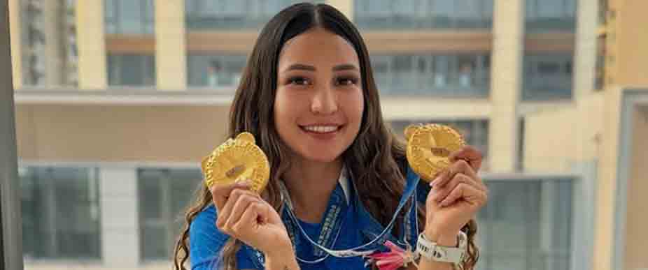 Hace un año Ivonne Nóchez logró 2 medallas de oro en los Juegos Mundiales de Chengdu