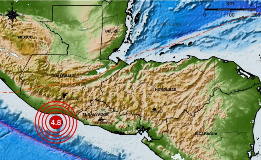 Sismo originado en la costa de Guatemala se percibe en la zona occidental de El Salvador