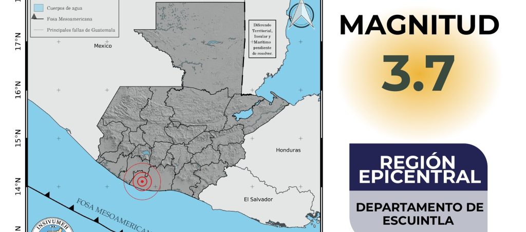 Tres sismos estremecen Guatemala en las primeras horas de este viernes
