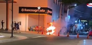 Publican nuevo video del instante exacto cuando explota tambo de gas en San Vicente 