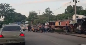 VIDEO: así quedaron las rastras involucradas en el aparatoso choque en carretera a Metapán