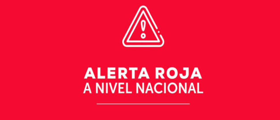Protección Civil emite Alerta Roja a nivel nacional por déficit hídrico y altas temperaturas