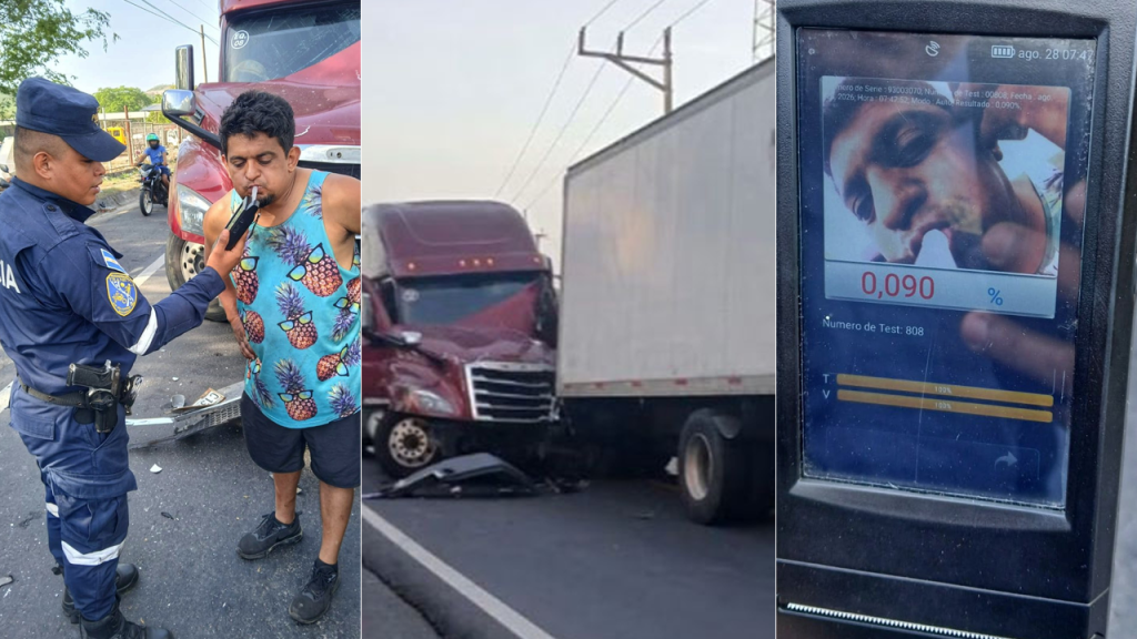 Andaba tomado: conductor que provocó accidente vial en San Miguel da positivo a la prueba de alcotest