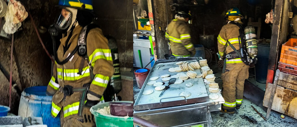 Tambo de gas explota en puesto de tortillería en La Tiendona y deja 7 lesionados
