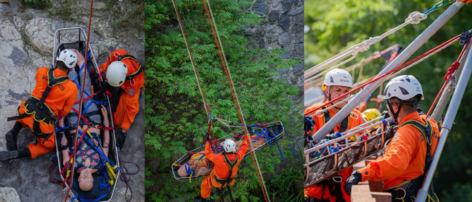 Bomberos participaron en Curso Nacional de Rescate con Cuerdas