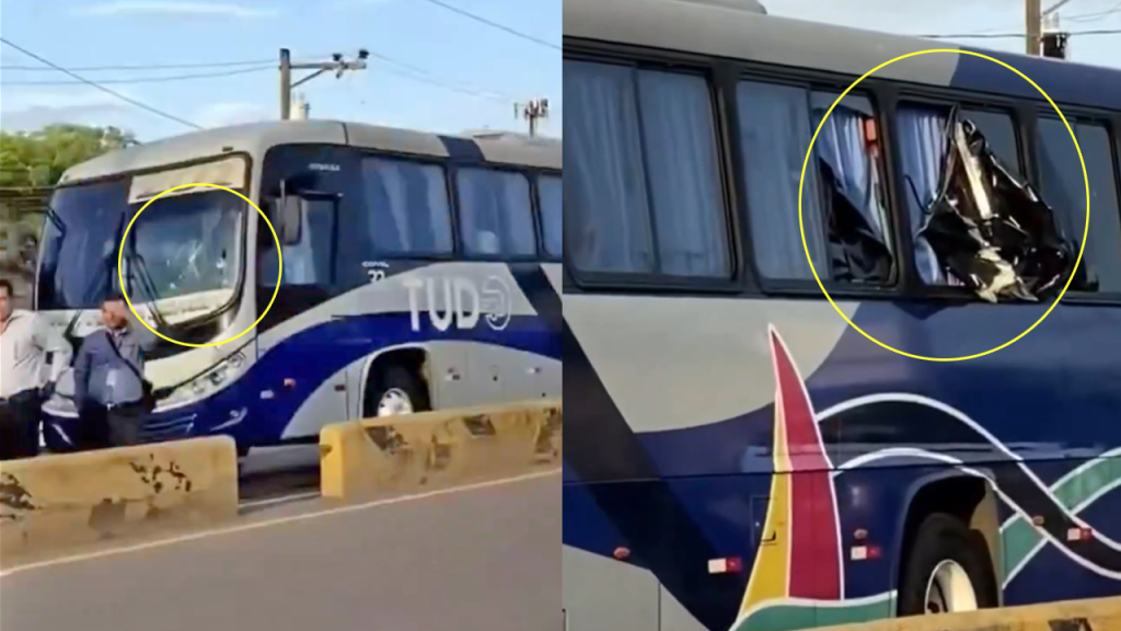 Regresan al país buses con turistas salvadoreños que fueron atacados con piedras en Honduras