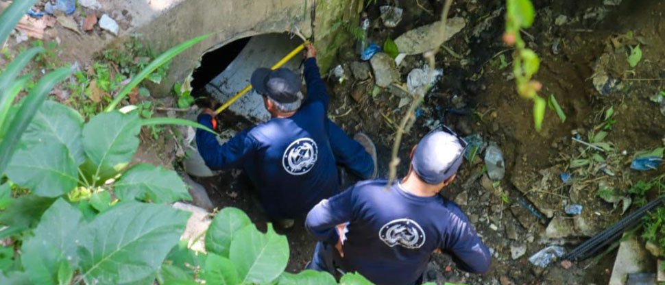 Alcaldía de San Salvador Centro interviene una cárcava en Ciudad Delgado