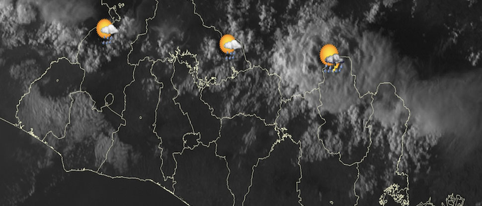 Lluvias para la tarde y noche de este domingo 30 de agosto