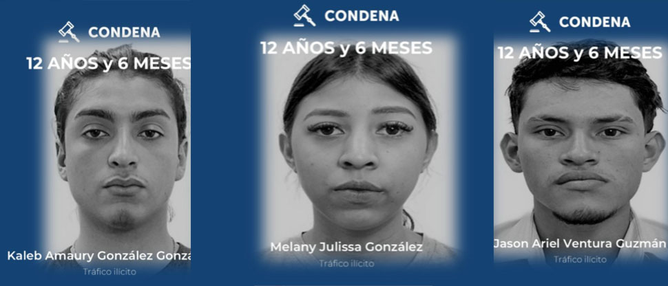 Envían a más de 12 años de prisión a tres sujetos por traficar droga en San Miguel