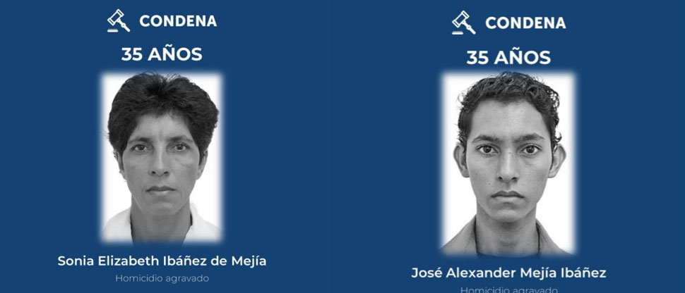 Condenan a madre e hijo a 35 años de cárcel por homicidio de una adulta mayor