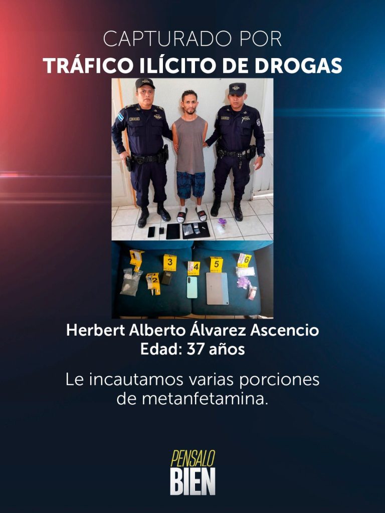 Capturan a traficante de metanfetaminas en Colón