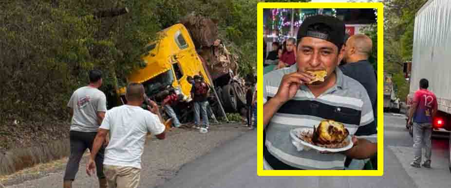 Él era Ronald, conductor de la rastra que falleció en aparatoso accidente