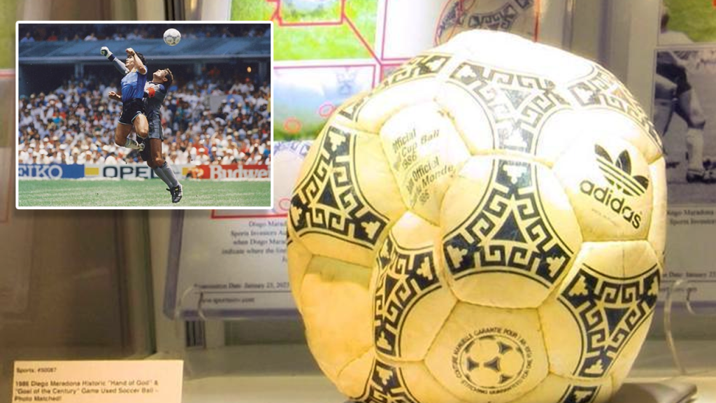 Subasta: esta es la millonaria suma que piden por el balón de “la mano de dios”