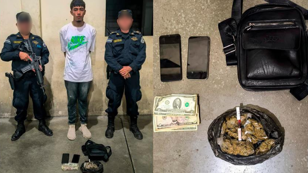 Capturan al joven Ronaldo; le encontraron droga, dinero en efectivo y otros ilícitos