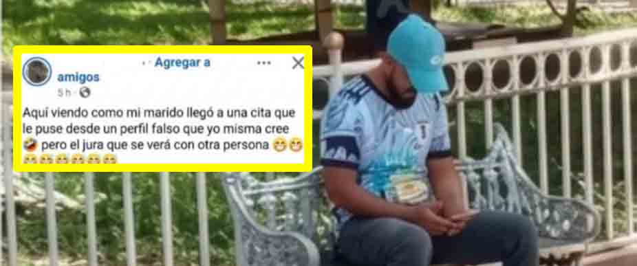 Viralizan a hombre que tenía la idea de «tener una cita» y era una trampa de su pareja