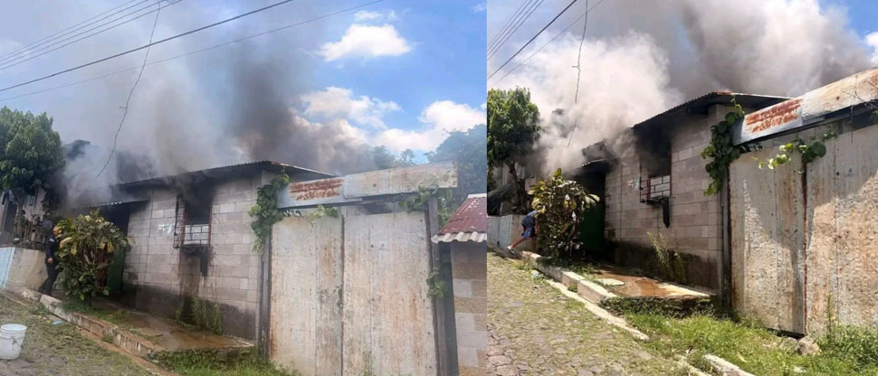 Bomberos sofocan incendio de vivienda en La Libertad