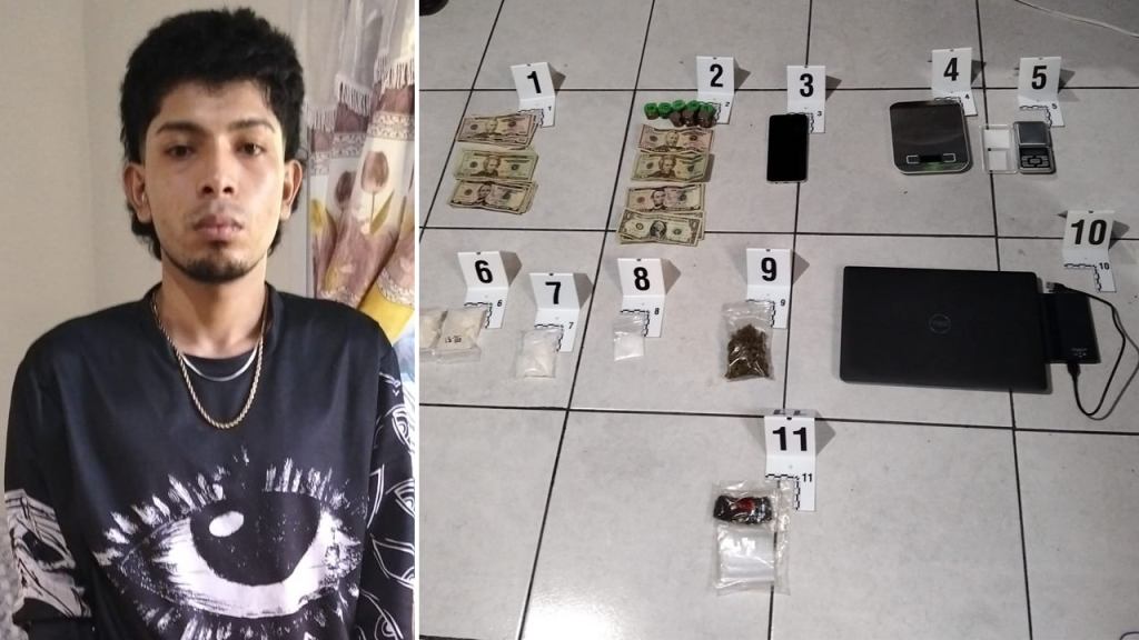 Cae joven que se dedicaba al comercio y distribución de droga en Colón, La Libertad