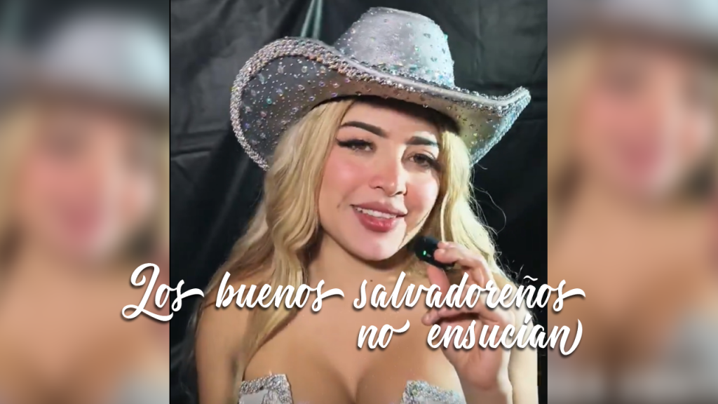 Julissa Ventura se suma a la campaña, “Los buenos salvadoreños no ensucian”