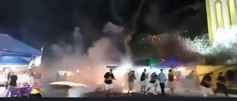 Este es el momento exacto de la quema de pólvora que ha dejado más de 25 heridos en Chinameca