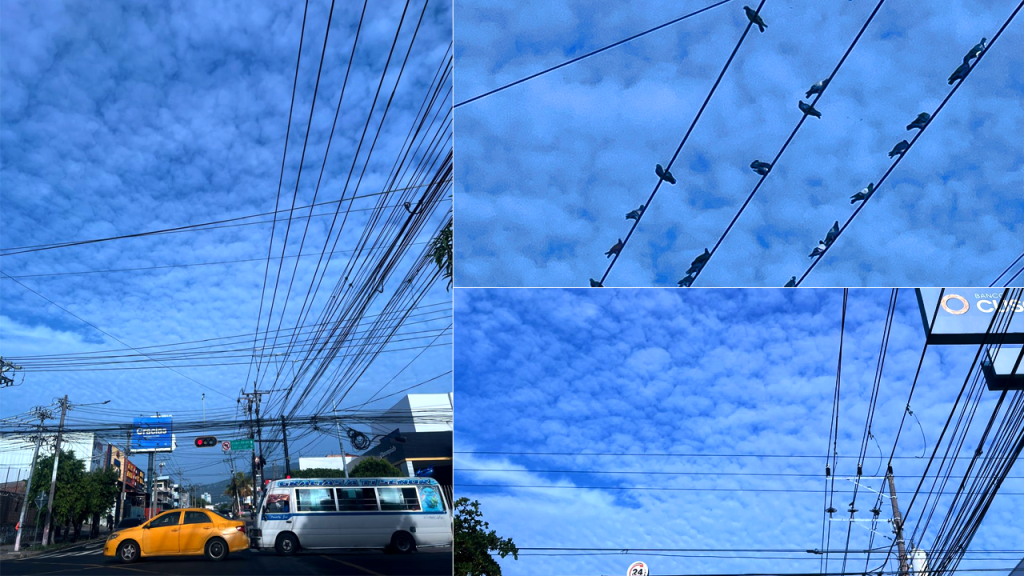 Nuevamente los cielos en El Salvador amanecen “petateados”